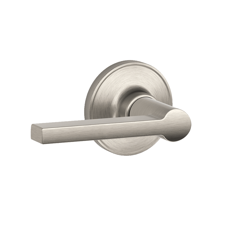 Schlage Residential Door Lever - Non-Locking Passage Lever - Solstice Style - Satin Nickel Finish - Sold Individually