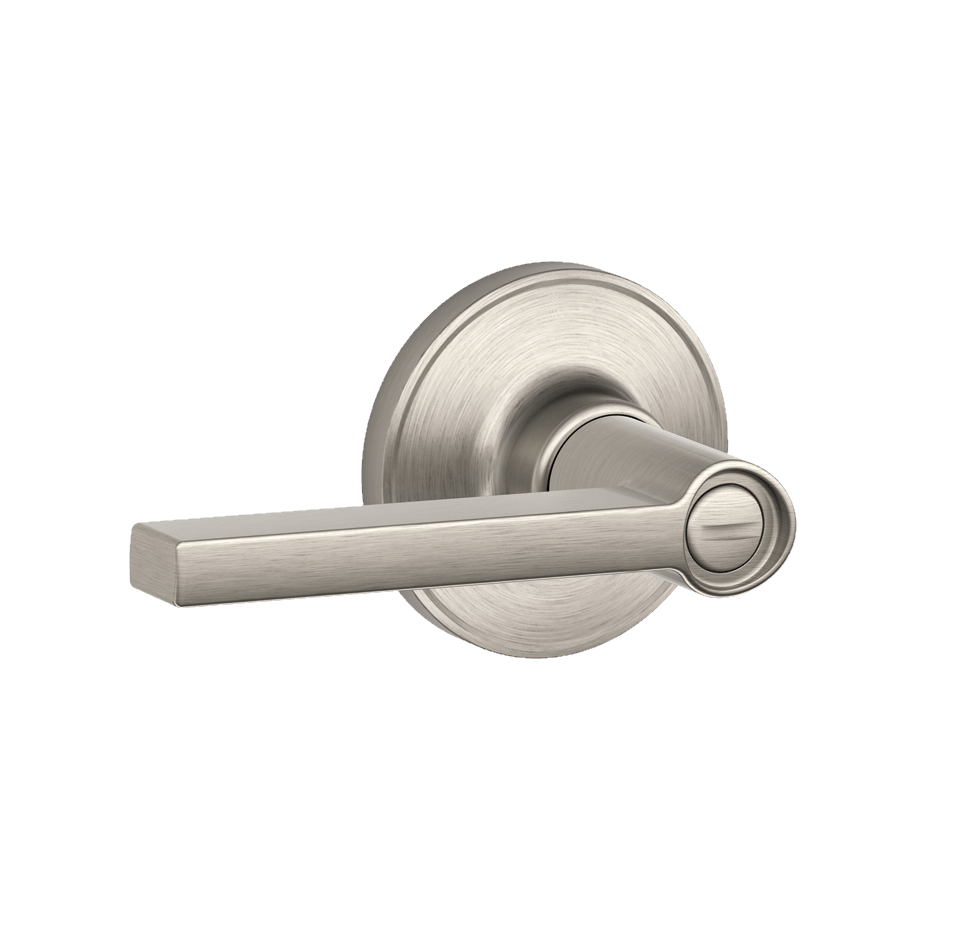 Schlage Residential Door Lever - Privacy Lock - Solstice Style - Satin Nickel Finish - Sold Individually