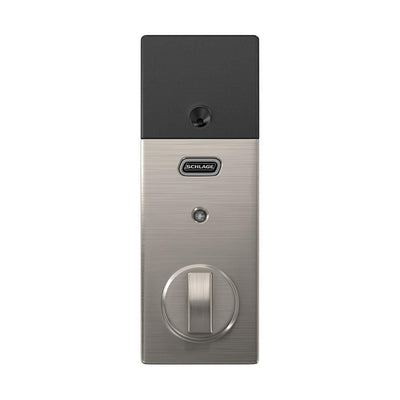Schlage Residential Electronic Touchscreen Smart Deadbolt Lockset With Z-Wave - Century Style - Satin Nickel Finish - Sold Individually