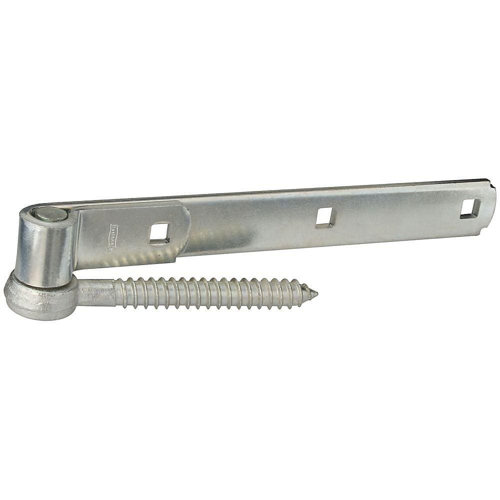 Screw Hook/Strap Hinges - Zinc - 6 To 16 Inches - 2 Pack