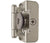 Self-Closing Double Demountable Cabinet Hinges - 1/2" Inch (13 Mm) Overlay - 2 1/4" X 1 1/2" - Multiple Finishes - 2 Pack