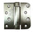 Stainless Steel Self Closing Spring Hinges 4" With 5/8" Square Corner - 2 Pack