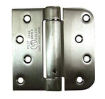 Spring Hinges Self Closing 4" With 5/8" Square Radius - Multiple Finishes - 2 Pack