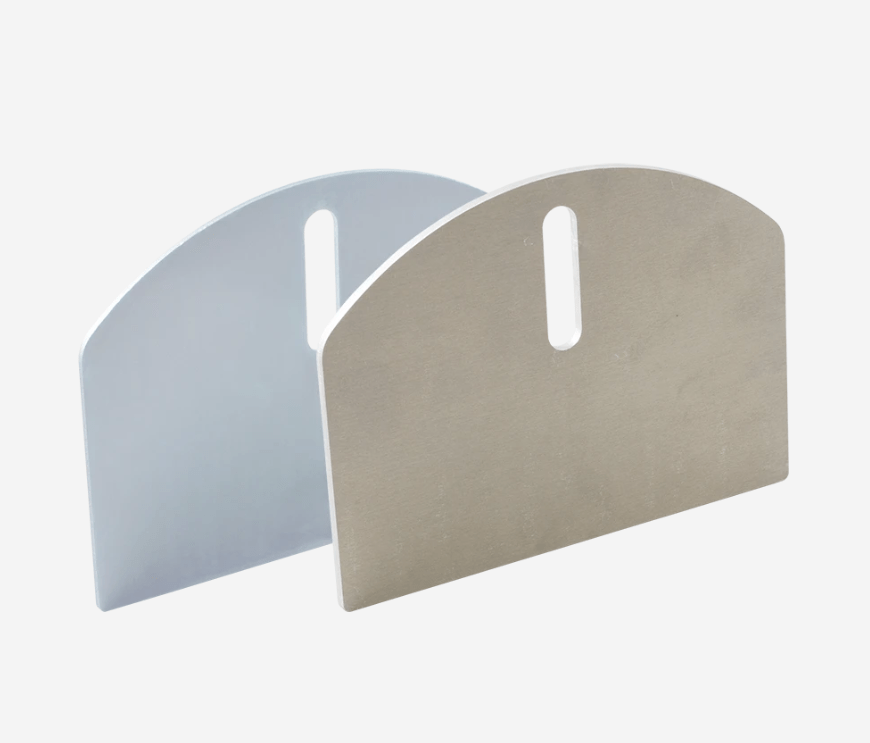 Durable steel or aluminum carriage plates for 6-inch wheels, sold in a 2-pack for enhanced support and stability.