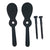 Shutter Dogs / Tiebacks - Beacon Hill with Lag - 7" Inch - Cast Iron - Black Powder Coat - Sold in Pairs