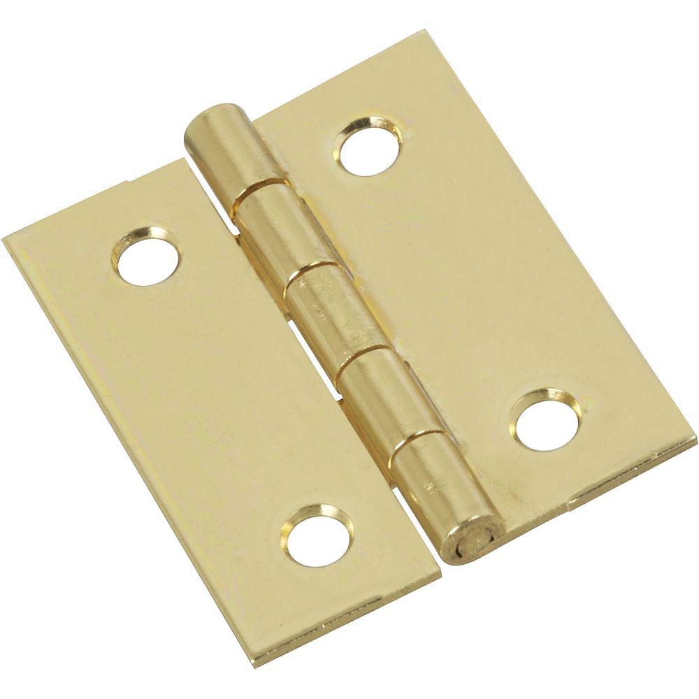 Shutter Hinges - Brass - 1.25" Inches X 1.50" Inches - 2 Pack