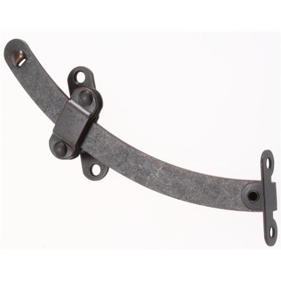 Silent curved sliding stay lid support in bronze finish, 5 inches, sold in a 2-pack for smooth lid operation.