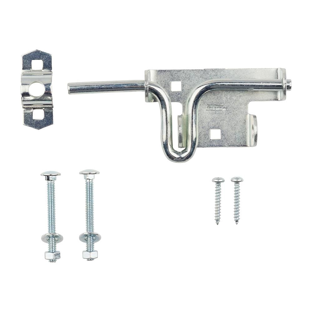 Sliding bolt door and gate latch with multiple finishes, includes mounting hardware, sold individually.