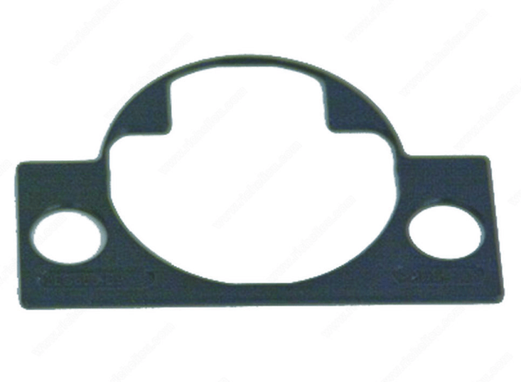 Cabinet hinge spacer for compact Blumotion hinges, 1/16 inch, sold individually for precise installation.