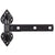 Spear T Hinges - Heavy Duty Steel - Black - 6 To 12 Inches - Sold Individually