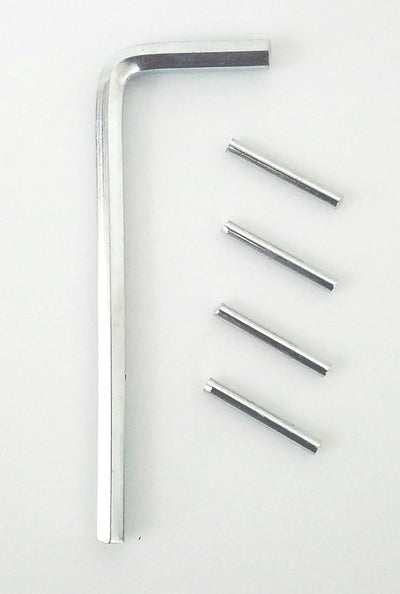 Spring Hinge Tension Pin Replacement Kit With Hex Wrench - 4 Pack