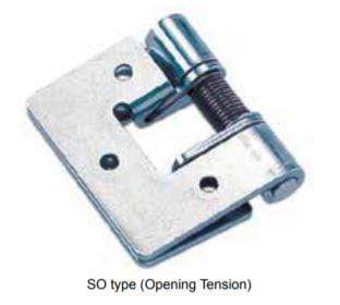 Spring loaded cabinet hinge made of 304 stainless steel, designed for smooth opening and closing, sold individually.