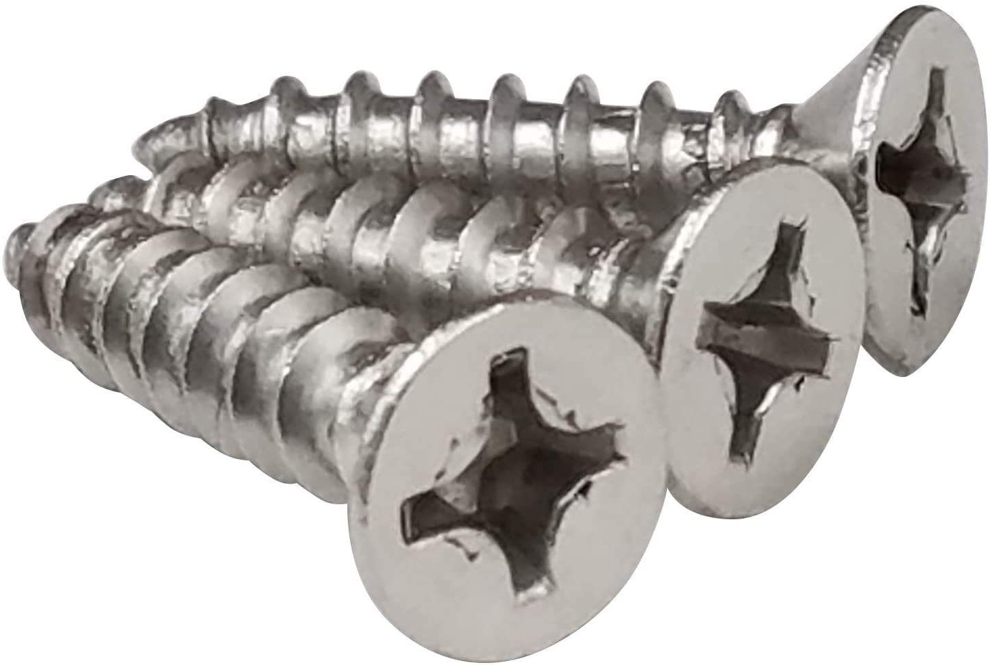 Commercial hinge wood screws, #12 x 1-1/4 inch, available in multiple finishes for secure installations.