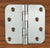 Stainless Steel Ball Bearing Security Hinges - 4" With 5/8" Radius Corners - Non-Removable Riveted Pin - 2 Pack