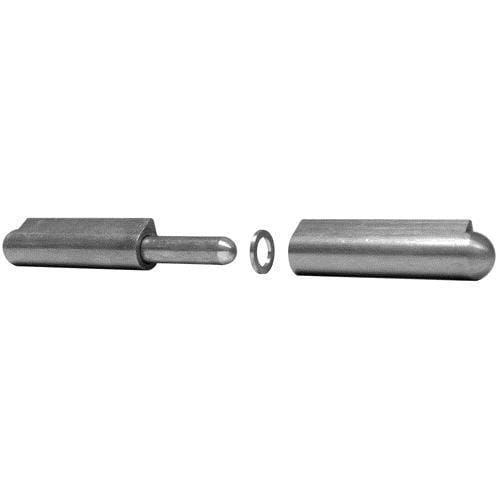 Stainless steel weld-on bullet hinges with pin style, available in lengths from 1-9/16" to 7-3/4", supports 1200 lbs.