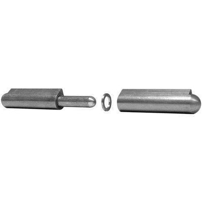 Solid Steel Weld On Bullet Hinges With Brass Pin And Rings - Pin Style - Lengths 1-9/16" To 10-1/4" - Sold Individually