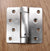 4" x 4" Spring Hinges with 1/4" radius corners Stainless Steel - Sold in Pairs - Residential Spring Hinges
