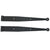 Strap Hinges for Shutters - Circle Tip - 13-1/4" Inch - Minimal Offset without Pintles - Black Powder Coat Finish - Sold in Pairs
