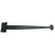Strap Hinge for Shutters - Bean Tip - Multiple Sizes Available - Hand Forged Steel - Black Powder Coat Finish - Sold Individually