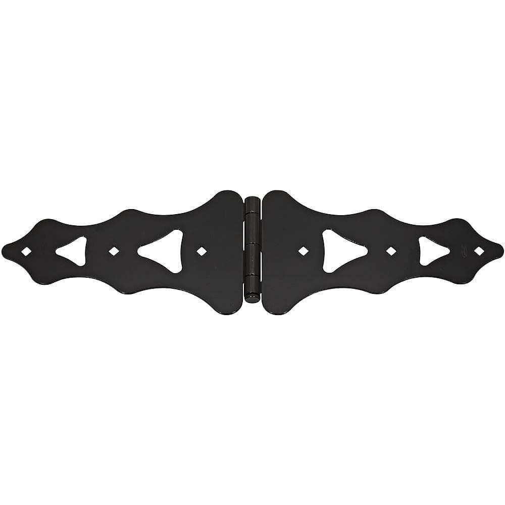 Strap Hinges - Decorative - Heavy Duty - Black - 10 Inches - Sold Individually