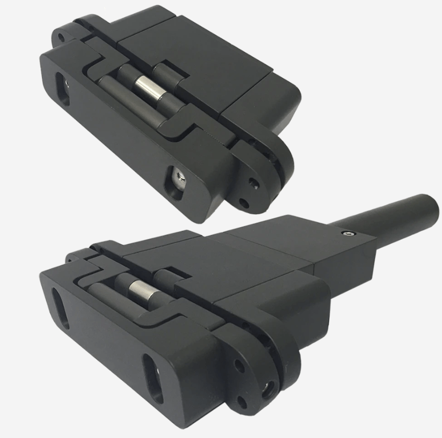 Adjustable self-closing gate kit for gates up to 220 lbs, suitable for pool areas with a gap of 5/64" to 1/4".