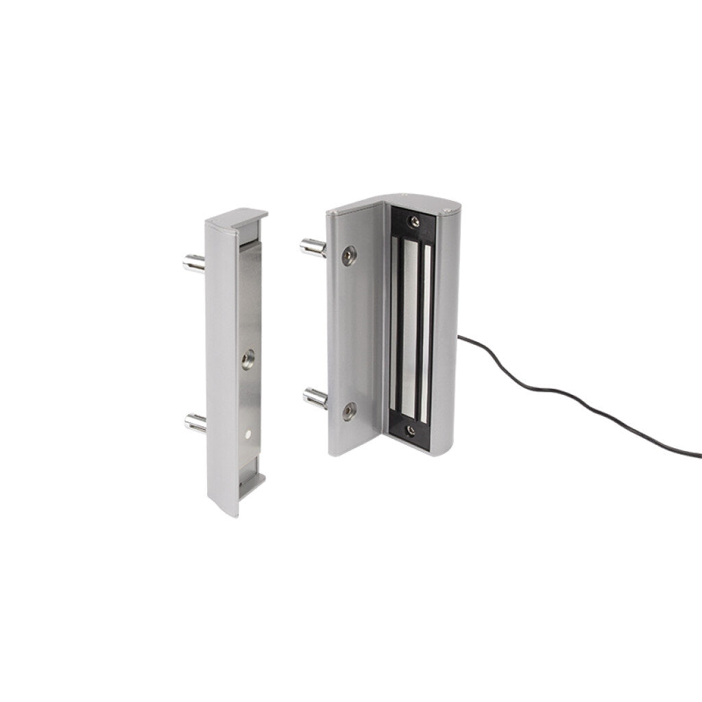 Surface Mounted Electromagnetic Gate Lock without Integrated Handles - For Square Profiles 1-9/16" till 3-1/8" - Multiple Finishes - Sold Individually
