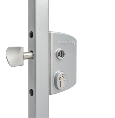Surface Mounted Sliding Gate Lock - For Square or Round Profiles 2" to 2-1/2" Inch - Multiple Finishes - Sold Individually