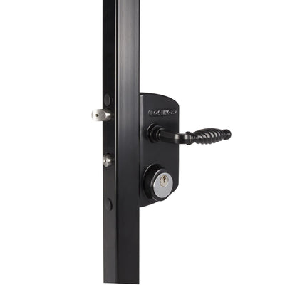 Surface Mounted Mortise Cylinder Gate Lock - For Square Profiles 2" Inches To 2-3/8" Inches - Multiple Finishes & Cylinder Options Available - Sold Individually