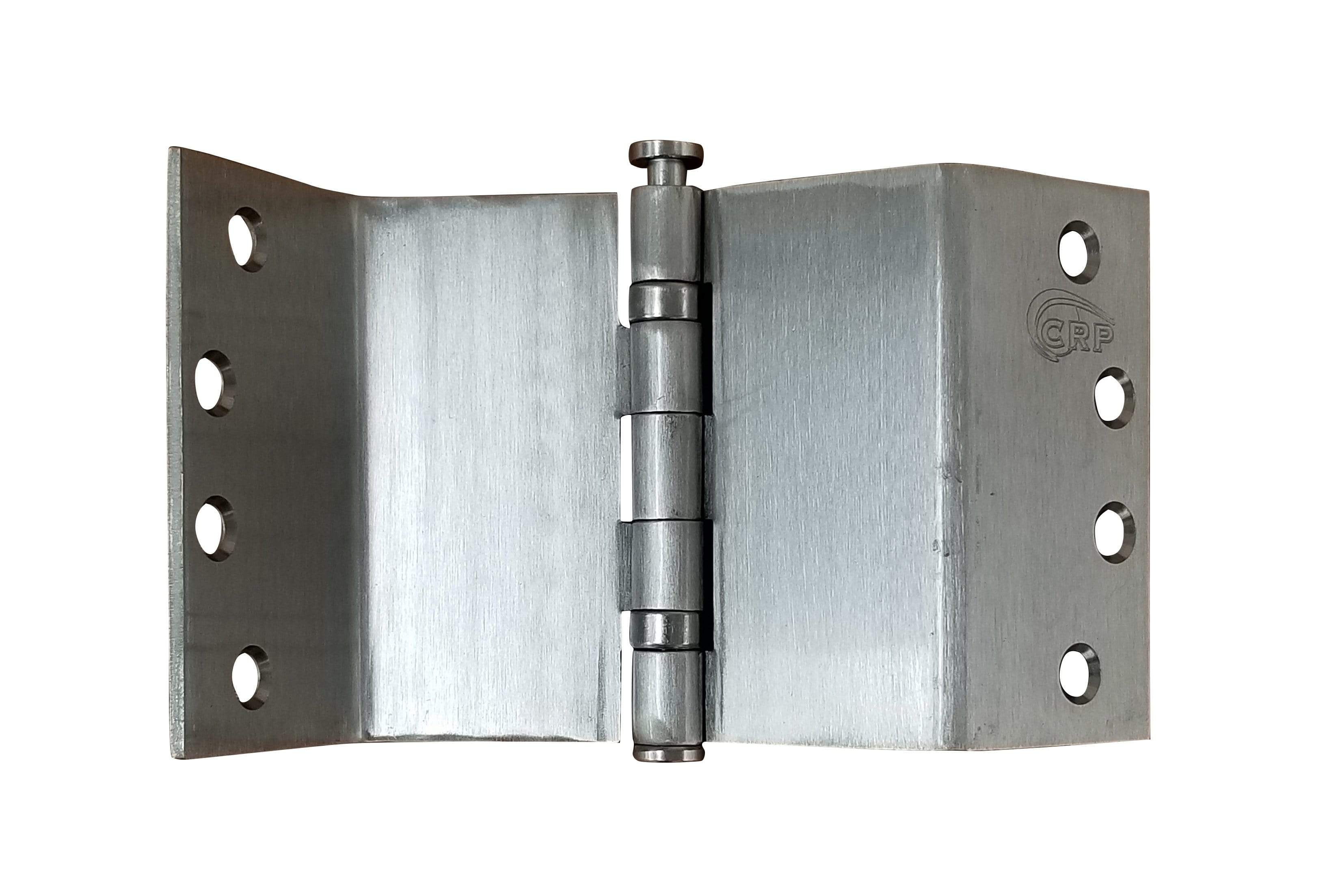 Swing clear expandable ball bearing door hinge, 4 inches square, full mortise, available in multiple finishes.