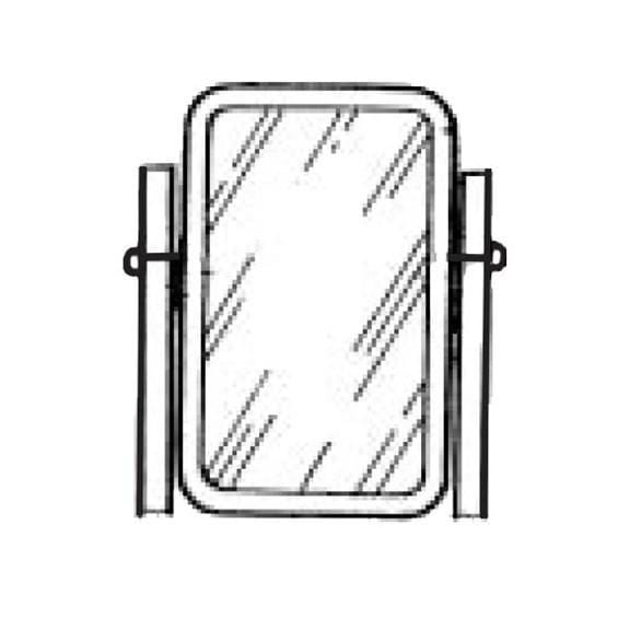 Swivel mirror screws in various finishes, sold in sets of 10 for secure mirror installation.