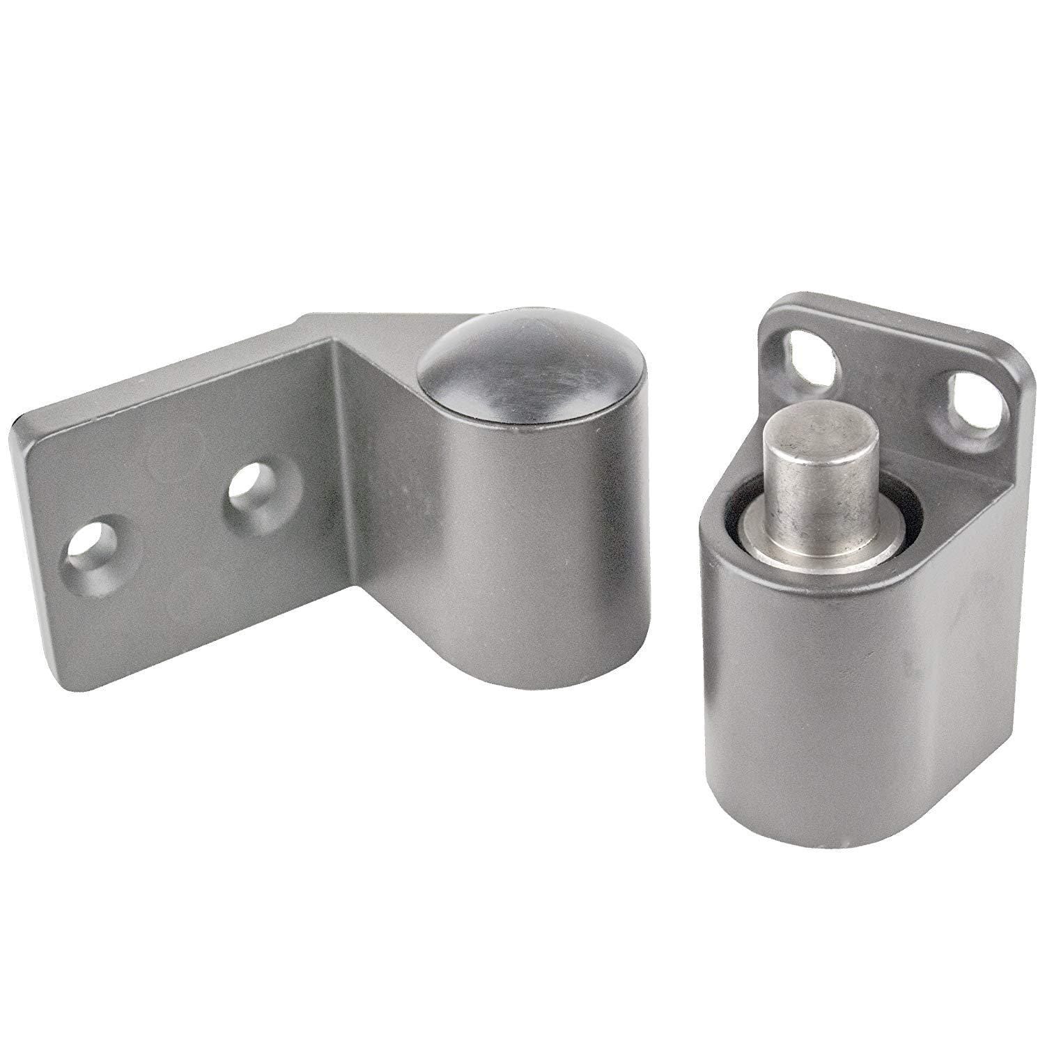Intermediate pivot door hinges designed for Kawneer style aluminum doors, suitable for face frame or recessed applications.