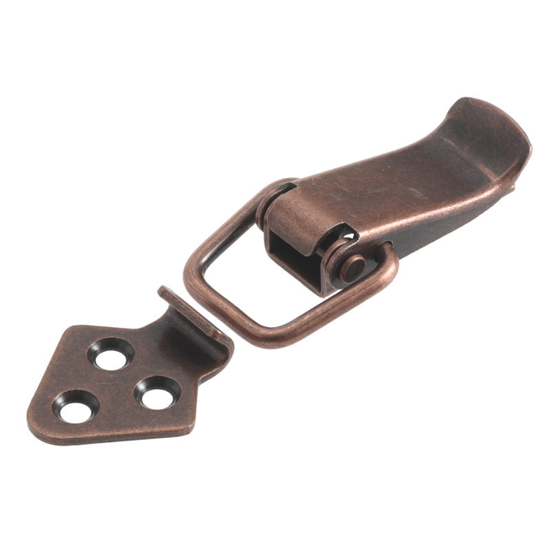 Bronze plated steel tension lever latch, 3-1/4" x 7/8", ideal for securing tables and cabinets, sold individually.