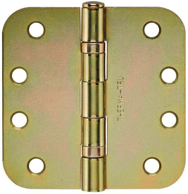 Thermatru Classic Craft ball bearing hinge, 4x4 inches with 5/8-inch radius, available in multiple finishes, sold individually.