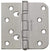 Thermatru Self-Aligning Ball Bearing Hinges - 4" Inch x 4" Inch Square Corner with 5/8" Radius Corner - Multiple Finishes Available - Sold Individually