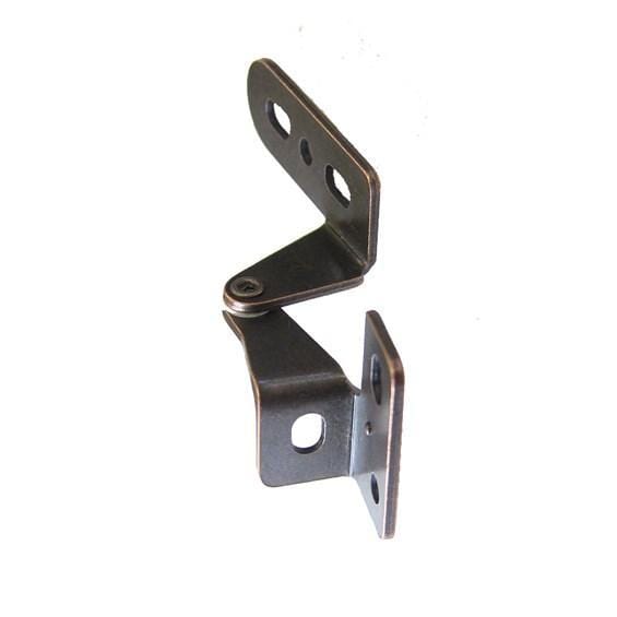 Extra heavy steel through the door pivot hinges in bronze finish, sold in a 2 pack for durable door support.