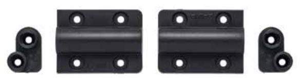Soft-open dampening torque hinges for cabinets, available in multiple finishes, sold in pairs for smooth operation.