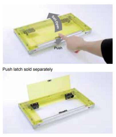 Soft-open torque hinges for cabinets, featuring dampening action and available in multiple finishes, sold in pairs.