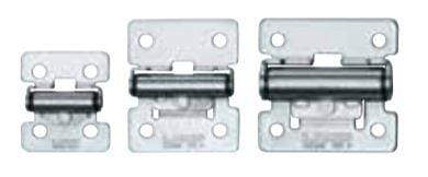 Stainless steel torque hinges for cabinets, sold individually, featuring durable construction and smooth operation.