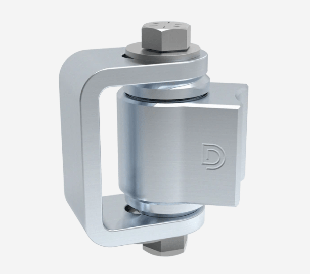 Heavy duty weld-on gate hinge made of steel with zinc plating, supports up to 1000 lbs, sold individually.
