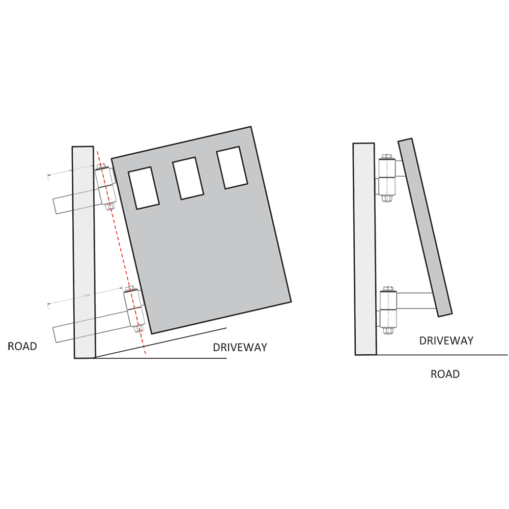 Heavy duty strap hinge for gates, 6 to 10 inches, steel construction, zinc plated, supports up to 1000 lbs.