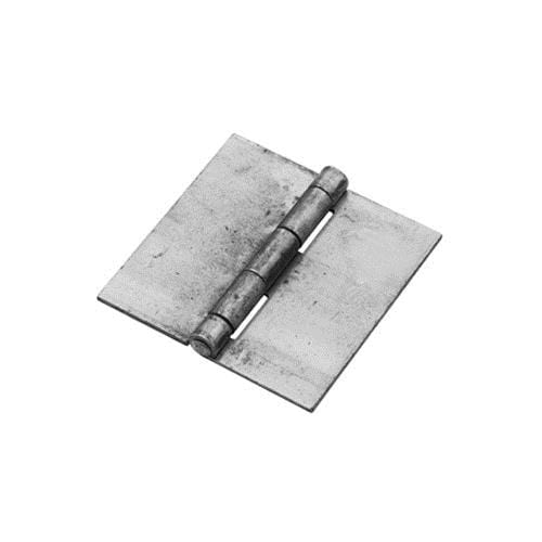 Weld On Butt Hinges in bright steel, 3.5 inches square, sold in a 2 pack for durable door or gate installation.