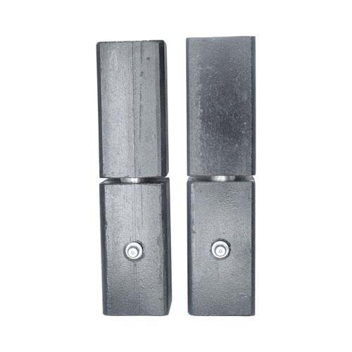 Weld on square block hinges with stainless steel pin, available in multiple sizes, sold in a 2 pack.