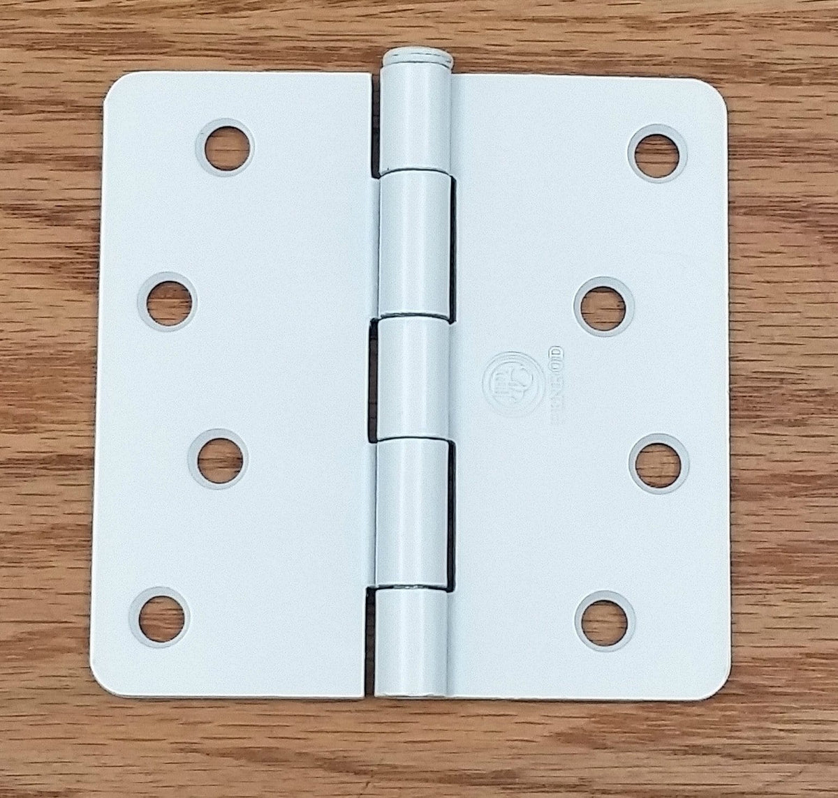 Residential Penrod Butt Hinges - 4 Inch With 1/4 Inch Radius Corner Plain Bearing- White Prime - 2 Pack
