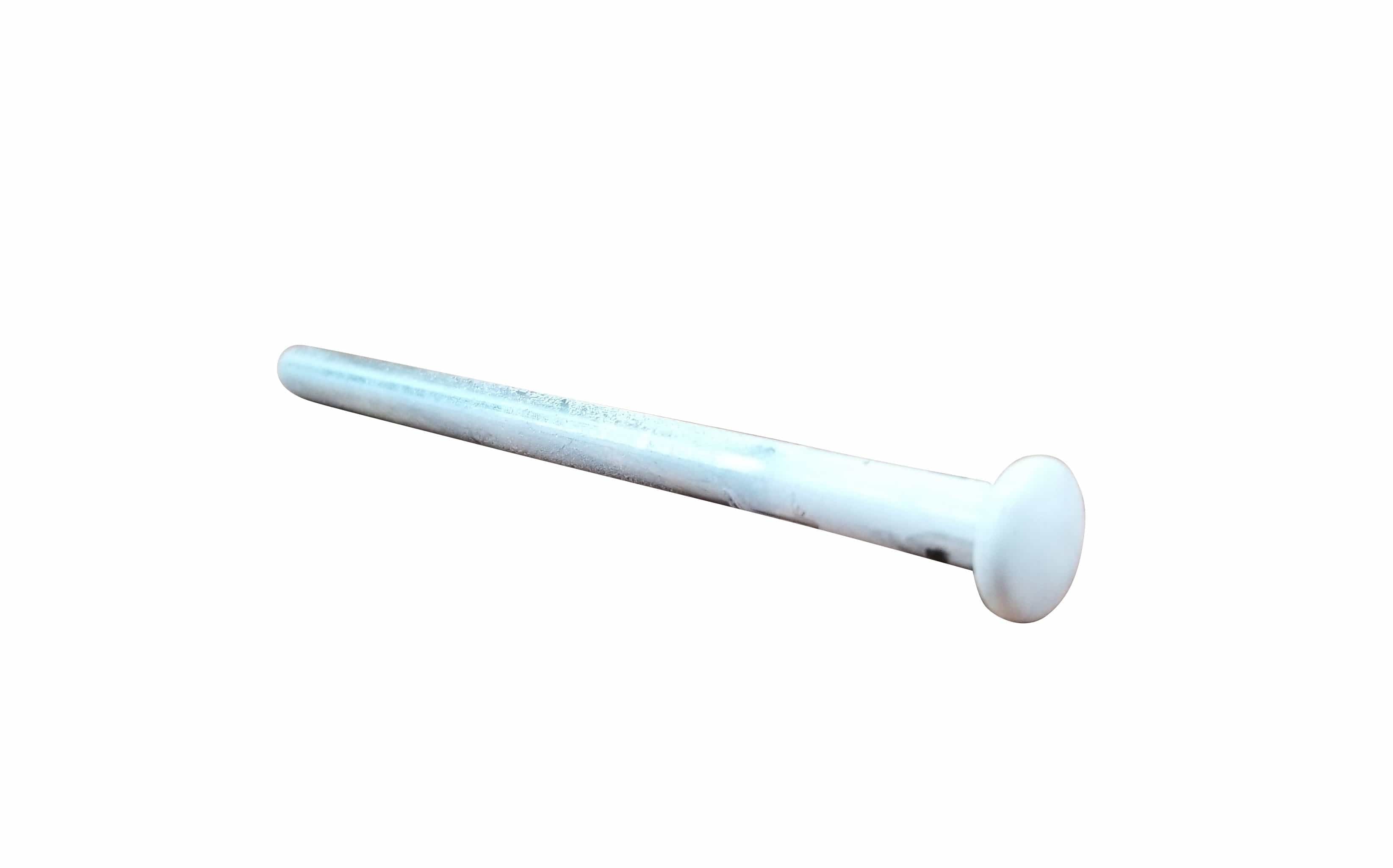 White hinge pins for doors, sold in a pack of three, designed for secure and smooth door operation.