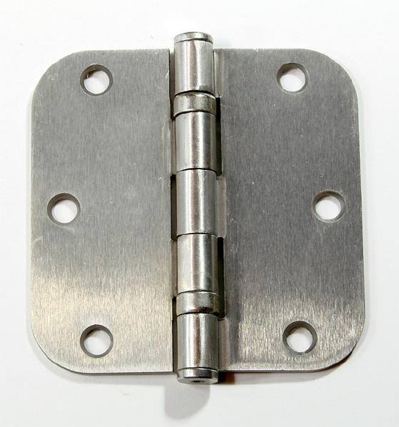 Case of 3 1/2" x 3 1/2" with 5/8" radius Residential Ball Bearing Hinges - 25 Pairs - Satin Nickel or Oil Rubbed Bronze -  Satin Nickel - 1