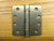 4" x 4" with 1/4" radius corners Antique Brass Commercial Ball Bearing Hinge - Sold in Pairs - Commercial Ball Bearing Hinges