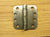 4" x 4" with 5/8" radius corners Antique Brass Commercial Ball Bearing Hinges - Sold in Pairs - Commercial Ball Bearing Hinges