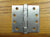4" x 4" with Square Corners Satin Chrome Commercial Ball Bearing Hinge - Sold in Pairs - Commercial Ball Bearing Hinges