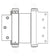 Zinc - Bommer Double Action Saloon Door Hinges Multiple Sizes (3" - 8") - Single Hinge - Double Action Spring Hinges 8 inch x 4 1/4 inch - 2
