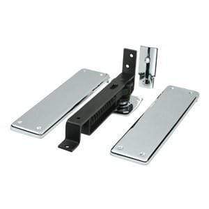 Floor Mounted Adjustable Double Acting Spring Hinges - Multiple Finishes Available - Floor Mounted Double Acting Spring Hinges Satin Nickel - 5